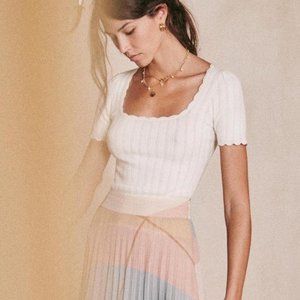 Sezane Anil Knit Cream XS